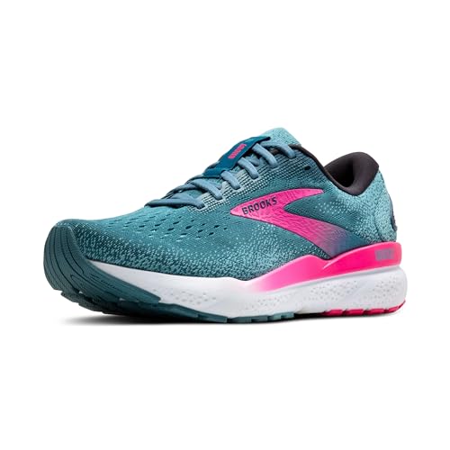 Brooks Damen Ghost 16 Sneaker, Black Pink Yellow, 37.5 EU im Sale