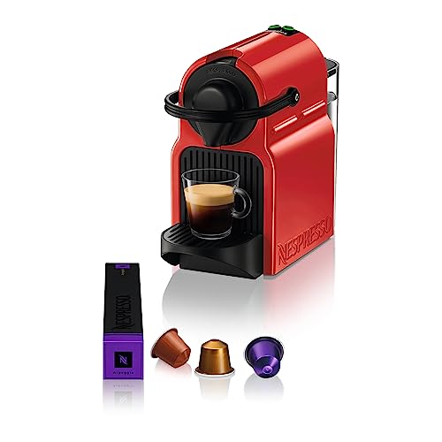 Nespresso Kaffeemaschine Krups Inissia, Rot, Espressokocher für Kaffeepads YY5506FD