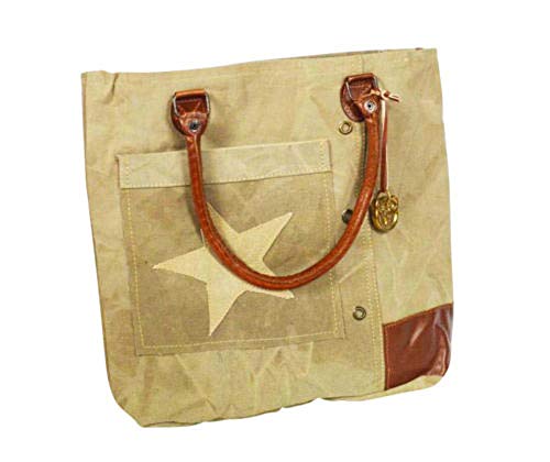 Colmore Handtasche Canvas Tasche Stern Shopper mit Tragegriffen, Leder, Baumwolle - Damen im Sale