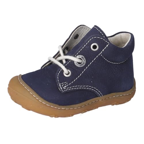 RICOSTA Unisex - Kinder Boots Cory von Pepino, Weite: Weit (WMS),terracare,Kinderschuhe,schnürstiefel,Booties,Leder,See (170),18 EU / 2 Child UK im Sale