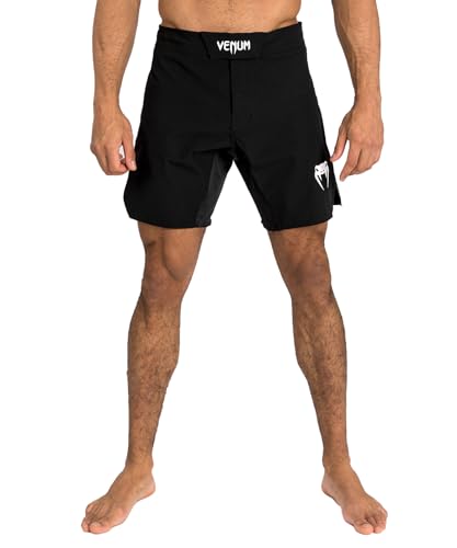 Venum Herren Contender Mens Fight Shorts, Black/White, Lang EU im Sale