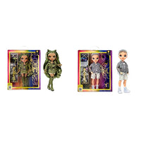 Thumbnail for Rainbow High Modepuppe – Olivia Woods - Camo Grün Puppe von 4-12 Jahren & Modepuppe – Aidan Russel - Lila Junge Puppe – Modisches Outfit & 10+ Bunte Spiel-Accessoires - von 4-12 Jahren