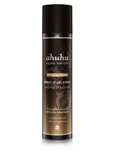 ahuhu STYLE & FINISH Trockenshampoo Boost it up! Spray volume & refresh (300ml) - silikonfreies Trockenshampoo & Volumenspray in Einem, keine weißen Rückstände, vegan