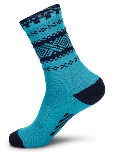 Dale of Norway Cortina Unisex Socken - Merinowollsocken für Damen und Herren, Türkis_Marineblau, Small im Sale