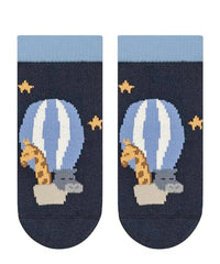 Thumbnail for FALKE Unisex Baby Balloon Animals B HP Baumwolle Rutschhemmende Noppen 1 Paar Hausschuh-Socken, Blau (Space Blue 6116), 74-80 im Sale