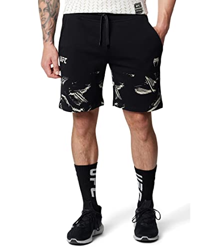 Venum Herren UFC Authentic Fight Week 2.0 Baumwolle Shorts, Schwarz/Sand, im Sale