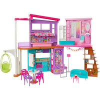 Thumbnail for Barbie HCD50 - Malibu Ferien-Haus (klappbar), Puppenhaus mit Möbeln und diversen Zubehör-Teilen, Spielzeug für Kinder ab 3 Jahren