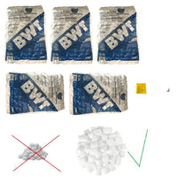 Thumbnail for 5 x BWT PERLA TABS Regeneriersalz 25 Kg von VMS-Vertriebcenter in Kissenform, keine Scheiben, inkl. sanvo Mehrzwecktuch zum Reinigen Ihrer Anlage