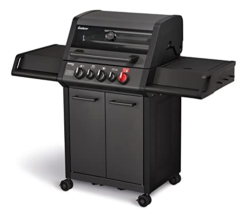 Enders® Gasgrill MONROE PRO 3 SIK TURBO SHADOW, 3-Brenner, Infrarot-Backburner, Seitenkocher, PanoVision Sicht, SWITCH GRID™ mit Sear Grate, HEAT RANGE™, 800 °C TURBO ZONE™, SIMPLE CLEAN™ #8381 im Sale