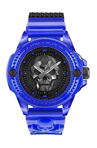 Philipp Plein Herren Analog Quarz Uhr mit Silikon Armband PWWAA0323 im Sale