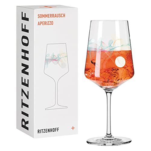 RITZENHOFF 2841014 Aperitifglas 500 ml - Serie Sommerrausch Nr. 14 mit farbenfrohem Spiralen - Made in Germany im Sale