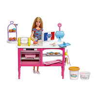 Thumbnail for Barbie Malibu Roberts - Puppe und Spielset mit 18 Teilen zum Backen, inklusive formbarem Teig und Förmchen für Donuts, Croissants und Cupcakes, für Kinder ab 3 Jahren, HJY19 im Sale