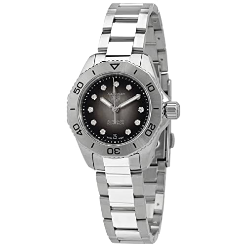 Tag Heuer Aquaracer Professionelle Damen-Armbanduhr, automatisch, Diamant, schwarzes Zifferblatt, WBP2410.BA0622, Armband im Sale