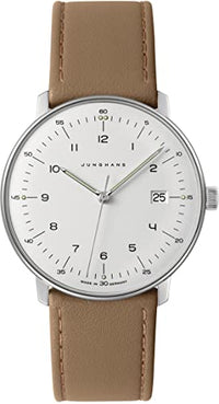 Thumbnail for JUNGHANS max Bill Herren-Armbanduhr Beige mit Saphirglas 41/4562.02 im Sale