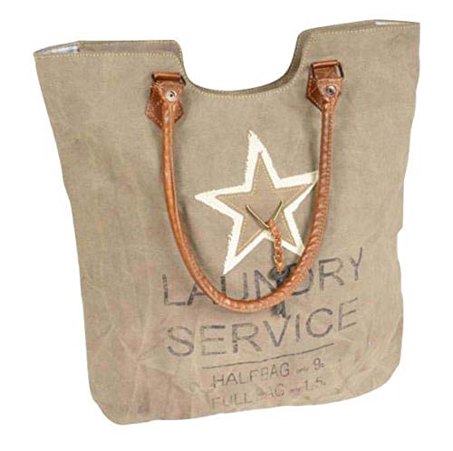 Colmore Canvas Tasche LAUNDRY SERVICE mit Tragegriffen, Leder, Baumwolle - Damen im Sale