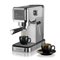 Thumbnail for Cloer 5829 Espresso Siebträgermaschine, Espressomaschine mit Aufschäumer, 20 Bar Pumpe, schmales Design,1-2 Tassen Espresso, Cappuccino,Latte Macchiato,Sicherheitsabschaltung,1 Liter Wassertank,1350W