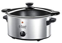 Thumbnail for Russell Hobbs Slow Cooker [antihaftbeschichteter 3,5l Gartopf] Schongarer Edelstahl (3 Temperatureinstellungen & Warmhaltefunktion, 160 Watt) Slowcooker 22740-56 im Sale