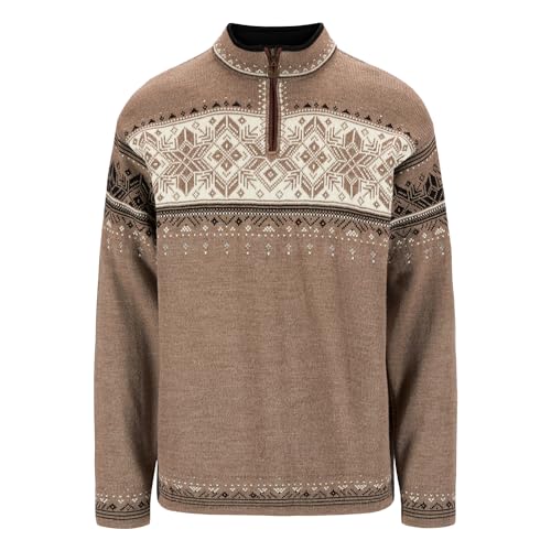 Dale of Norway Herren Standard Blyfjell Pullover, Mountainstone/Off-White/Coffee 1 im Sale