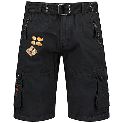 Geographical Norway Herren Paintball Men Bermudas, Schwarz, im Sale