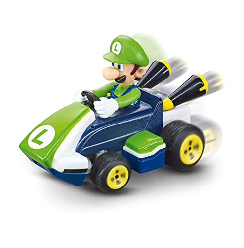 Carrera Mini RC Mario Kart mit Luigi I Ferngesteuertes Auto ab 6 Jahren für drinnen & draußen I Mini Mario Kart Auto mit Fernbedienung zum Mitnehmen I Spielzeug für Kinder & Erwachsene im Sale