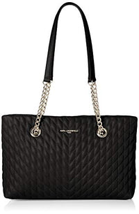 Thumbnail for KARL LAGERFELD Damen Karolina Chain Carry Bag Tragetasche, Schwarz / Gold, Einheitsgröße EU im Sale