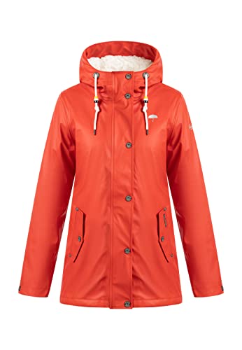 Schmuddelwedda Damen Regenjacke, ROT, im Sale