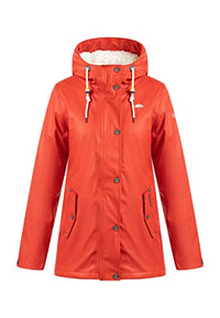 Thumbnail for Schmuddelwedda Damen Regenjacke, ROT, im Sale