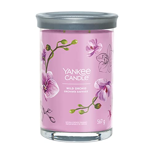 Yankee Candle Signature Duftkerze | große Tumbler-Kerze mit langer Brenndauer „Wild Orchid“ | Soja-Wachs-Mix | Perfekte Geschenke für Frauen im Sale