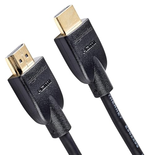 Amazon Basics 4K-HDMI-Kabel, 1,8 m, 18 Gbit/s Highspeed mit Ethernet, 4K@60Hz, 3 Stück, 2160p, Schwarz