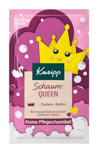 Kneipp Aroma-Pflegeschaumbad Schaumqueen, Badezusatz mit natürlich verwöhnendem Cranberryöl und Rooibosextrakt, sanfte Hautpflege, fruchtig, warmer Duft, 50ml