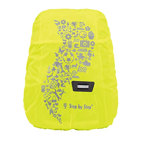 Step by Step Regen- und Sicherheitshülle, gelb, reflektierend und wasserdicht, geeignet für Step by Step KID Rucksack, schützt vor Regen und Schmutz im Sale