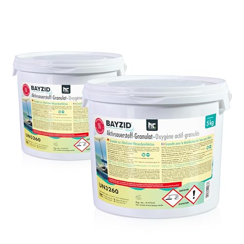 2 x 5 kg BAYZID® Aktivsauerstoff Granulat für Pools - Schwimmbadpflege ohne Chlor