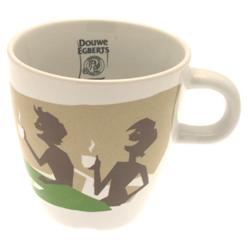 Douwe Egberts Design Tasse Kaffee Becher Kaffeetasse Grün Porzellan 250 ml