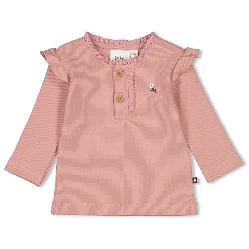 Feetje Baby Mädchen Gerippte Longsleeve - Blooming Meadow, rosa, 74 im Sale