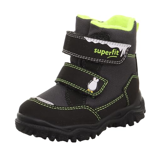 Superfit Baby Jungen HUSKY1 warm gefütterte Sympatex Stiefel, SCHWARZ/GELB 0000 im Sale