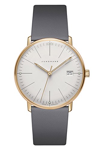 JUNGHANS max Bill Damenuhr mit Saphirglas Grau/Goldfarben 47/7853.02 im Sale