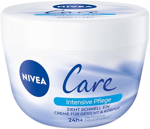 NIVEA Creme Care Intensive Pflege, Gesicht- und Körperpflege mit 24h intensiver Feuchtigkeit, schnell einziehende & nicht fettende Feuchtigkeitscreme (400 ml) im Sale