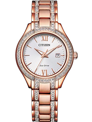 CITIZEN Damen Analog Quarz Uhr mit Edelstahl Armband FE1233-52A im Sale