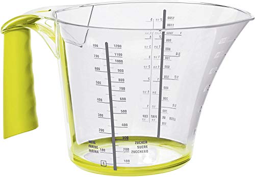 Rotho Loft Messbecher 1.2l mit Softgriff, Antirutschring und Skala, Kunststoff (SAN) BPA-frei, transparent/grün, 1.2l (22.4 x 15.2 x 12.9 cm) im Sale