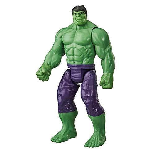 Marvel Avengers Titan Hero Serie Blast Gear Deluxe Hulk Action-Figur, 30 cm großes Spielzeug, inspiriert durch die Marvel Comics, Für Kinder ab 4 Jahren im Sale