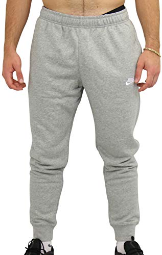 Nike Herren Sportswear Club Jogginghose, Dark Grey Heather/Matte Silver/White, M im Sale