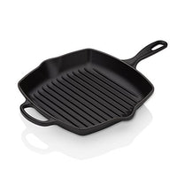 Thumbnail for Le Creuset Signature Gusseisen-Grillpfanne, Quadratisch, 26 cm, Für alle Herdarten inkl. Induktion geeignet, 2,86 kg, Schwarz Matt, 20183260000422 im Sale