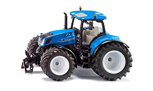 Siku 3273, New Holland T8.390 Traktor, 1:32, Metall/Kunststoff, Blau, Achsschenkellenkung und Kupplung im Sale