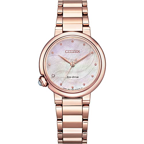 CITIZEN Damen Analog Quarz Uhr mit Edelstahl Armband EM0912-84Y im Sale