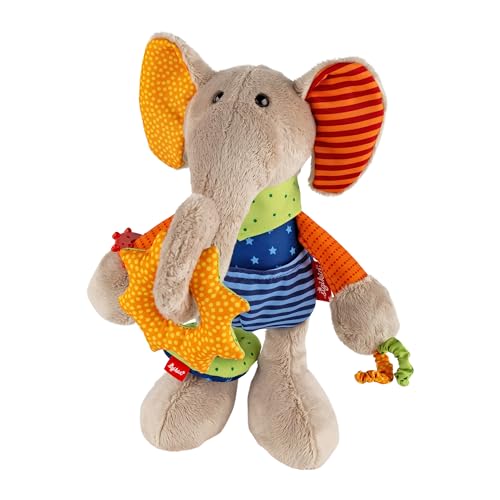 SIGIKID 40863 Aktiv-Elefant Baby Activity PlayQ Mädchen und Jungen Babyspielzeug empfohlen ab 3 Monaten mehrfarbig im Sale