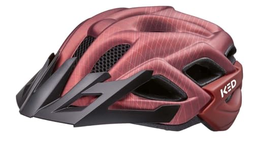 KED Unisex Jugend Status Jr. Fahrradhelm, Maroon Red Matt, M im Sale