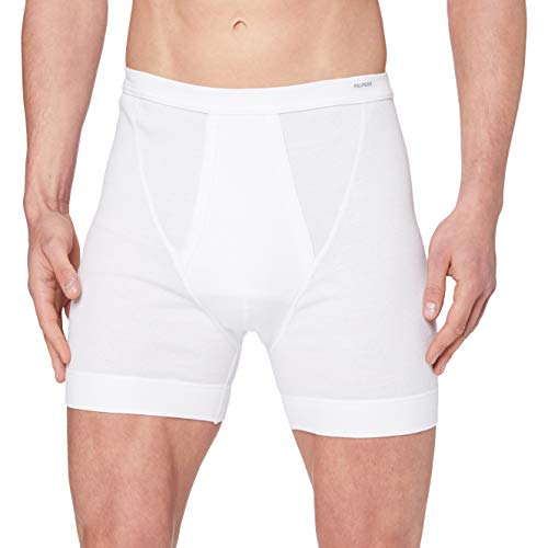 Palmers Herren Doppelripp Pants Boxershorts, Weiß (Weiss 100), Medium