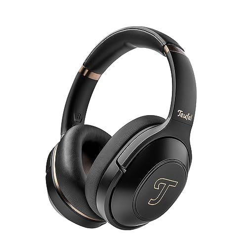 Teufel REAL Blue PRO Kabellose Bluetooth-Kopfhörer Over-Ear mit Active Noise Cancelling und Langer Akkuflaufzeit (56 h), Mimi Sound Personalisierung, Schnellladefunktion, ShareMe-Funktion - schwarz im Sale