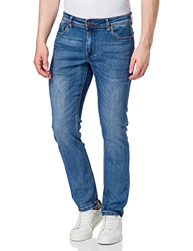 Timezone Herren Slim Eduardotz Jeans, Jeans Blue Wash, 31W / 34L EU im Sale