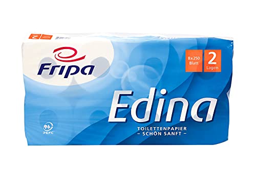 FRIPA 1010808 Toilettenpapier 2-lag. 8RL weiß